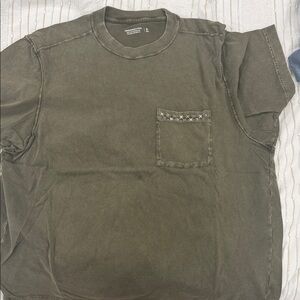 Abercrombie & Fitch Dark Olive Short Sleeve Tee